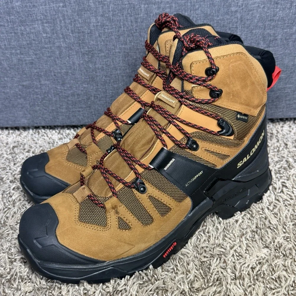 Salomon Quest 4 GTX Gore-Tex Hiking Boots Mens 12 Brown Waterproof Tactical NEW